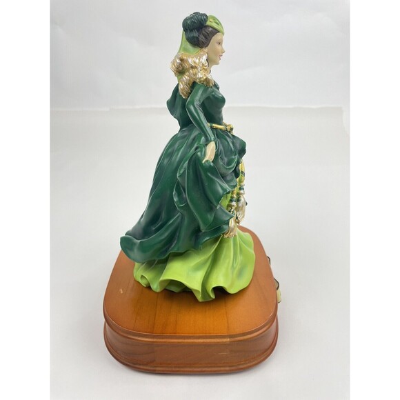 Gone With The Wind SCARLETT San Francisco Music Box Taras Theme Green Dress - Picture 4 of 8